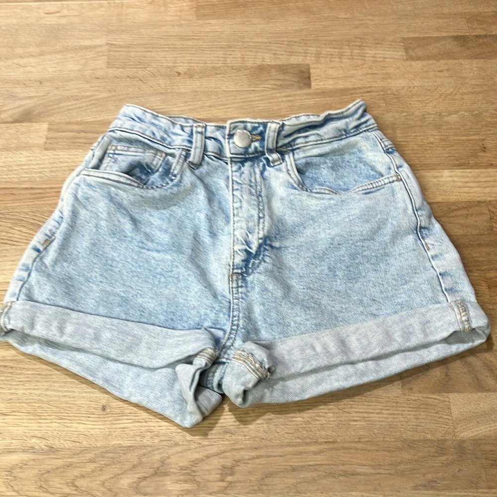 YK2 Cotton on high rise stretch Light Blue Denim Women's Shorts Size:4